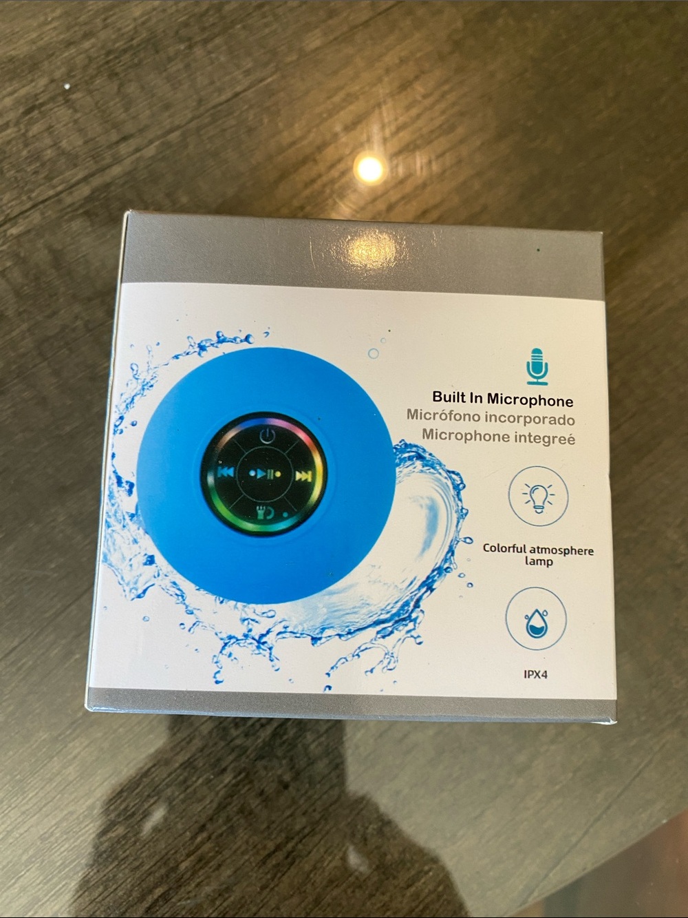 Unlisted Blue Portable Bluetooth Speaker with Colorful LED